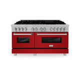 ZLINE 60 in. 7.4 cu. ft. Dual Fuel Range with Gas Stove and Electric Oven in Fingerprint Resistant Stainless Steel (RAS-SN-60)