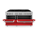 ZLINE 60 in. 7.4 cu. ft. Dual Fuel Range with Gas Stove and Electric Oven in Fingerprint Resistant Stainless Steel (RAS-SN-60)