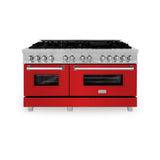 ZLINE 60 in. 7.4 cu. ft. Dual Fuel Range with Gas Stove and Electric Oven in Fingerprint Resistant Stainless Steel (RAS-SN-60)