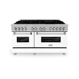 ZLINE 60 in. 7.4 cu. ft. Dual Fuel Range with Gas Stove and Electric Oven in Fingerprint Resistant Stainless Steel (RAS-SN-60)