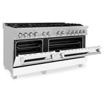 ZLINE 60 in. 7.4 cu. ft. Dual Fuel Range with Gas Stove and Electric Oven in Fingerprint Resistant Stainless Steel (RAS-SN-60)