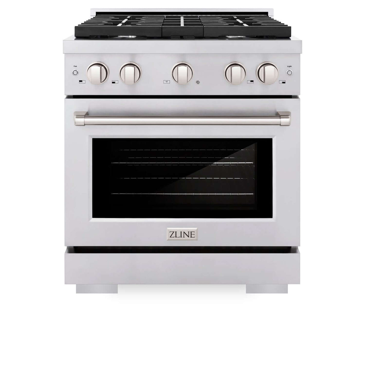 ZLINE 30 in. Kitchen Package with Stainless Steel Gas Range, Convertible Vent Range Hood and Microwave Drawer (3KP-SGRRH30-MW)