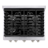 ZLINE 30 in. Kitchen Package with Stainless Steel Gas Range, Convertible Vent Range Hood and Tall Tub Dishwasher (3KP-SGRRH30-DWV)