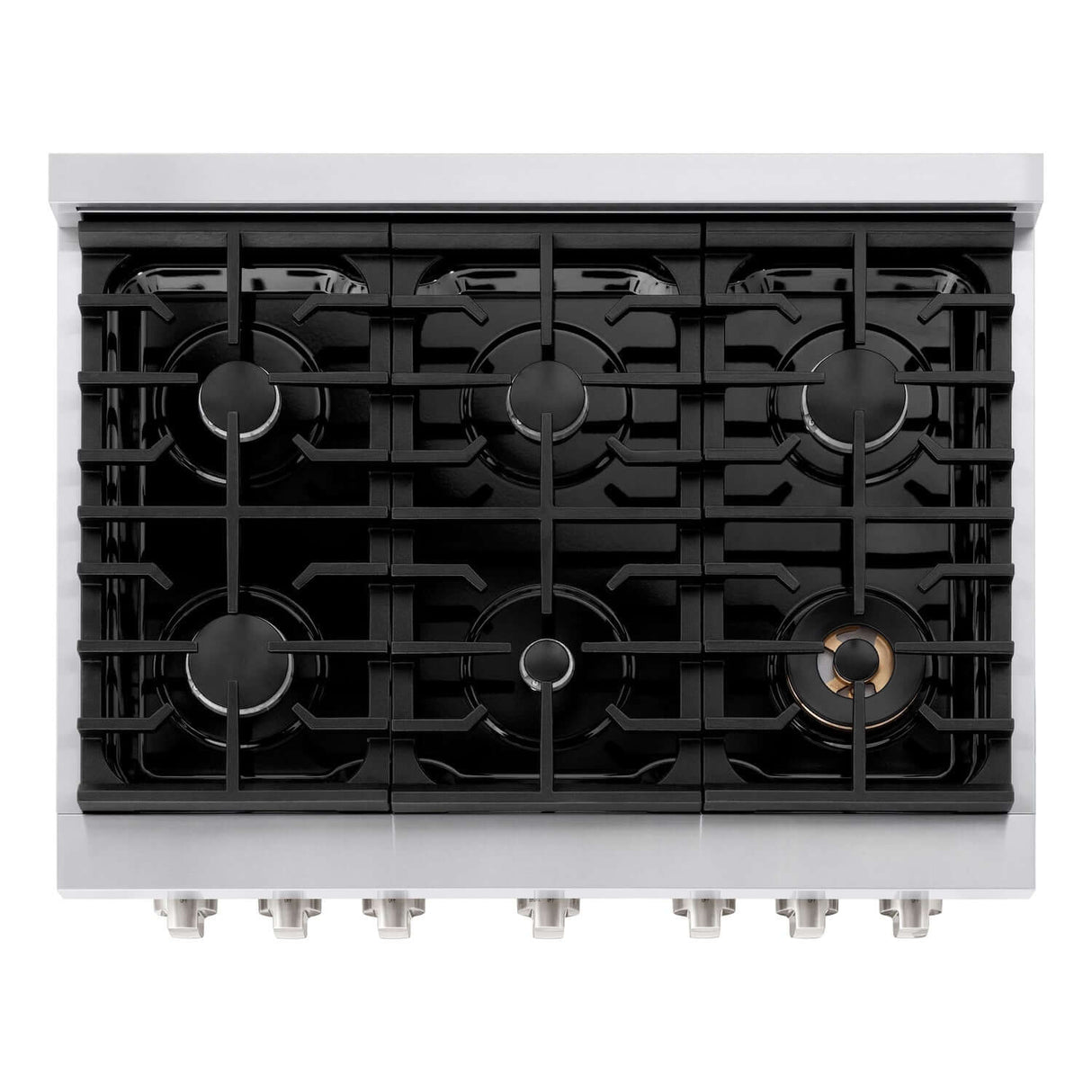 ZLINE 36 in. Kitchen Package with Stainless Steel Gas Range, Convertible Vent Range Hood and Microwave Drawer (3KP-SGRRH36-MW)