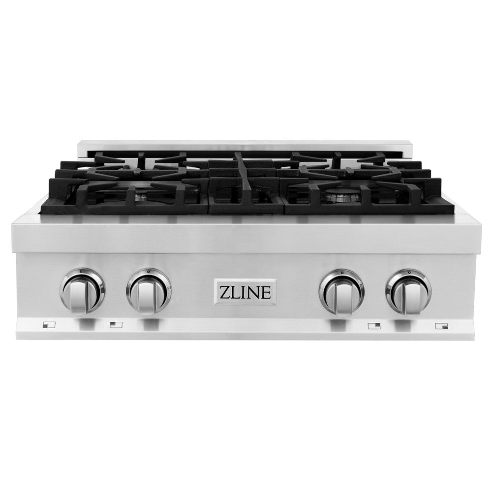 ZLINE 30 in. Porcelain Gas Stovetop with 4 Gas Burners (RT30)