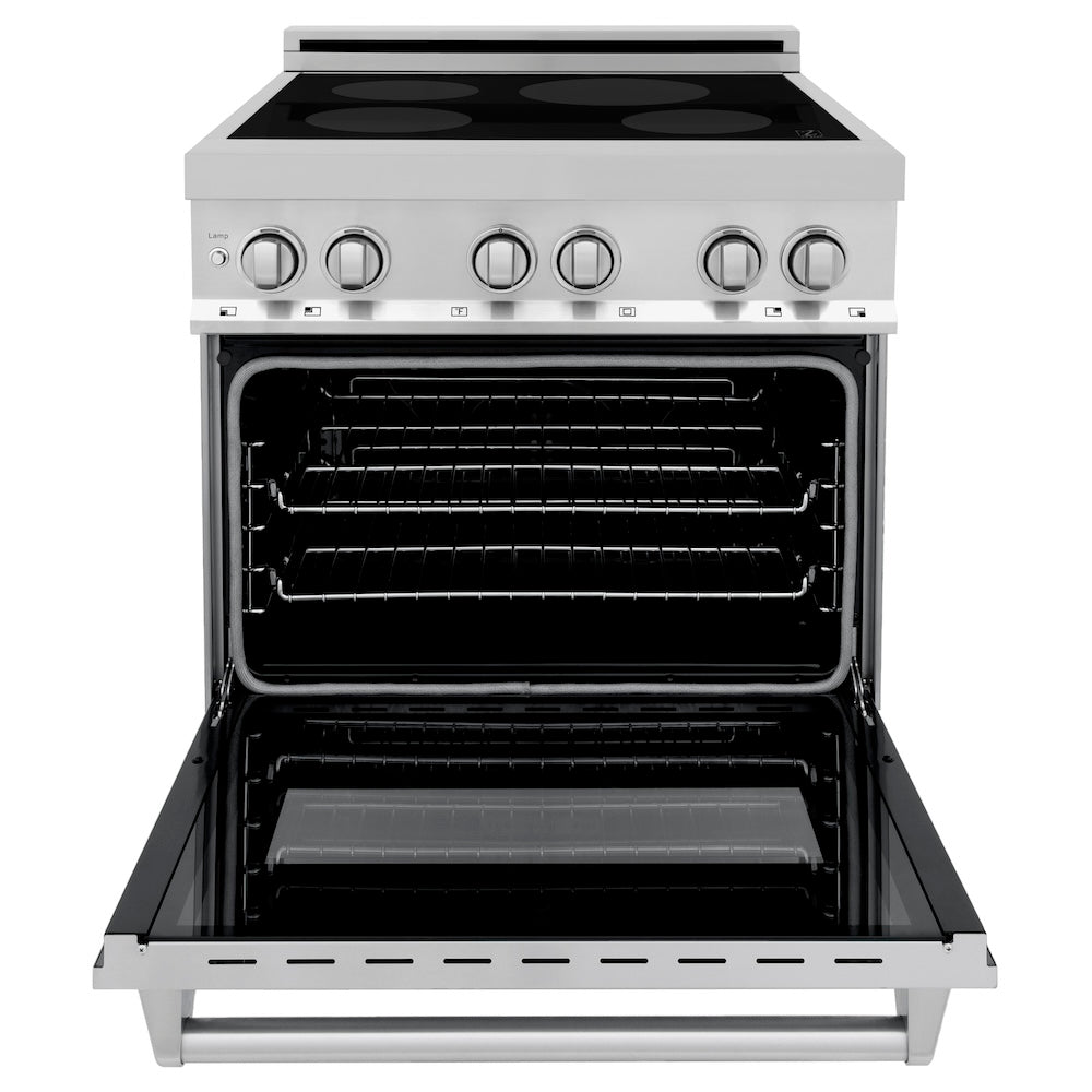 ZLINE 30 in. 4.0 cu. ft. Induction Range with a 4 Element Stove and Electric Oven in Stainless Steel (RAIND-30)