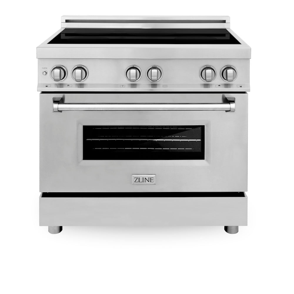 ZLINE 36 in. 4.6 cu. ft. Induction Range with a 4 Element Stove and Electric Oven in Stainless Steel (RAIND-36)