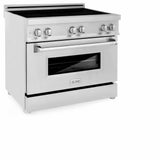 ZLINE 36 in. 4.6 cu. ft. Induction Range with a 4 Element Stove and Electric Oven in Stainless Steel (RAIND-36)