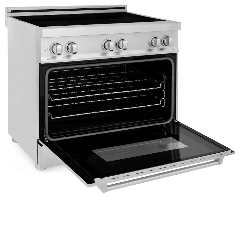 ZLINE 36 in. 4.6 cu. ft. Induction Range with a 4 Element Stove and Electric Oven in Stainless Steel (RAIND-36)