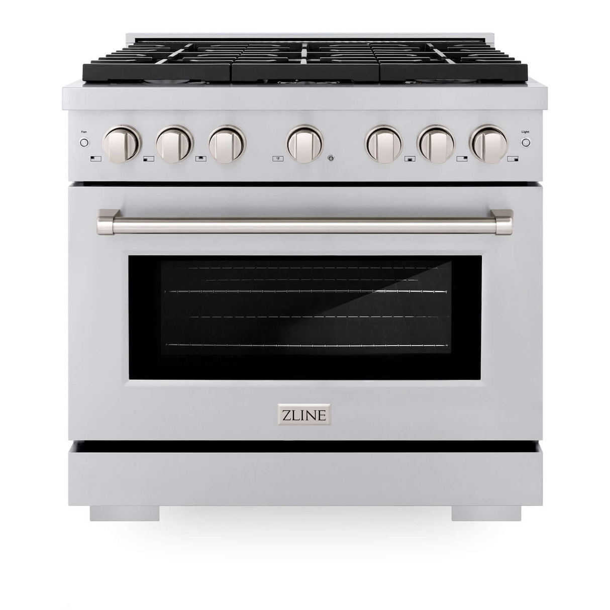 ZLINE 36 in. Kitchen Package with Stainless Steel Gas Range, Convertible Vent Range Hood and Tall Tub Dishwasher (3KP-SGRRH36-DWV)