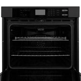 ZLINE 30 in. Professional Electric Double Wall Oven with Self Clean and True Convection in Black Stainless Steel (AWD-30-BS)