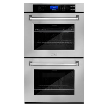 ZLINE Kitchen Package with 48 in. Stainless Steel Rangetop and 30 in. Double Wall Oven (2KP-RTAWD48)