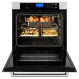 ZLINE 30 in. Professional Electric Single Wall Oven with Self Clean and True Convection in Stainless Steel (AWS-30)