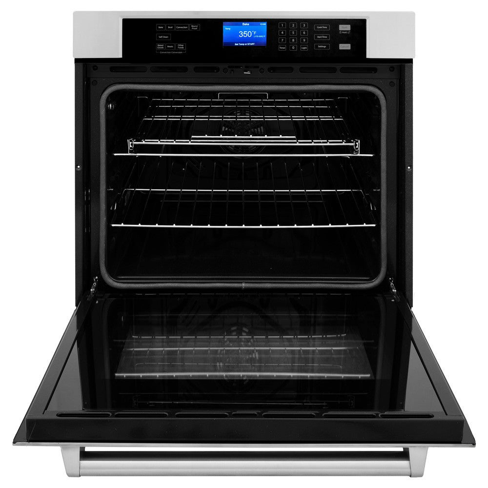 ZLINE Kitchen Package with 36 in. Stainless Steel Rangetop and 30 in. Single Wall Oven (2KP-RTAWS36)