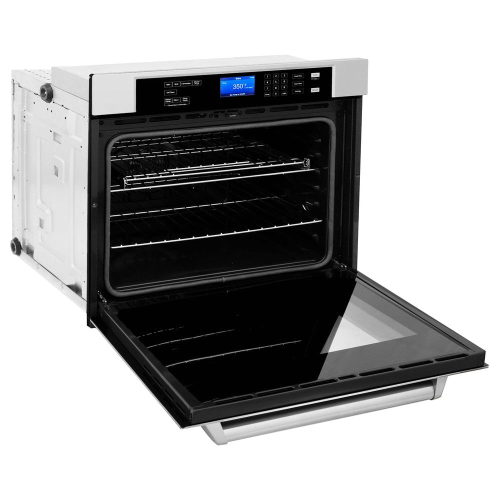 ZLINE 30 in. Professional Electric Single Wall Oven with Self Clean and True Convection in Stainless Steel (AWS-30)