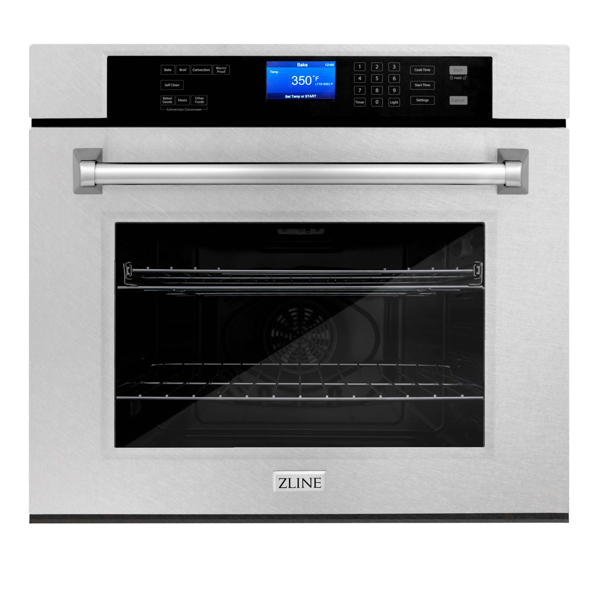 ZLINE 30 in. Professional Electric Single Wall Oven with Self Clean and True Convection in Fingerprint Resistant Stainless Steel (AWSS-30)