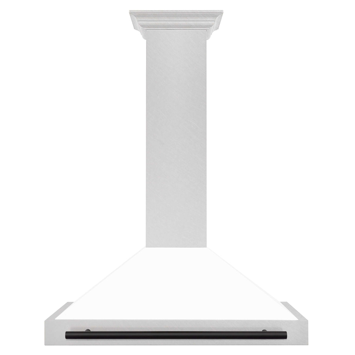 ZLINE 36 in. Autograph Edition in Fingerprint Resistant Stainless Steel Range Hood with White Matte Shell and Accented Handle (KB4SNZ-WM36)