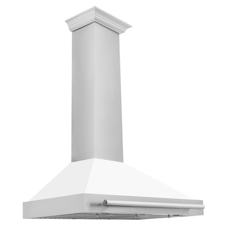 ZLINE 48 in. Stainless Steel Range Hood with Stainless Steel Handle and Colored Shell Options (KB4STX-48)