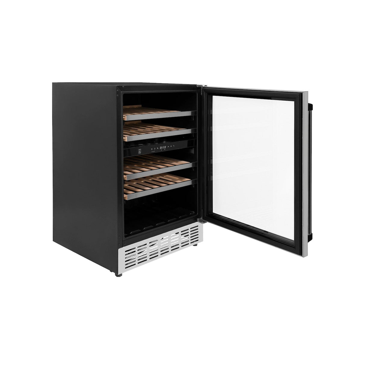 ZLINE Autograph Edition Kitchen Package with 24 in. Wine Cooler and 24 in. Beverage Fridge with Matte Black Accents (2AKP-RBV-RWV-MB)