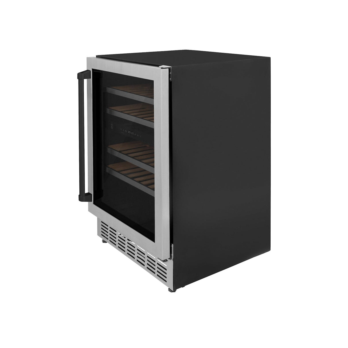 ZLINE Autograph Edition Kitchen Package with 24 in. Wine Cooler and 24 in. Beverage Fridge with Matte Black Accents (2AKP-RBV-RWV-MB)