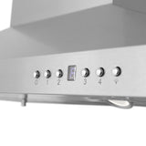 ZLINE Island Mount Range Hood in Stainless Steel with Built-in ZLINE CrownSound Bluetooth Speakers (GL2iCRN-BT)