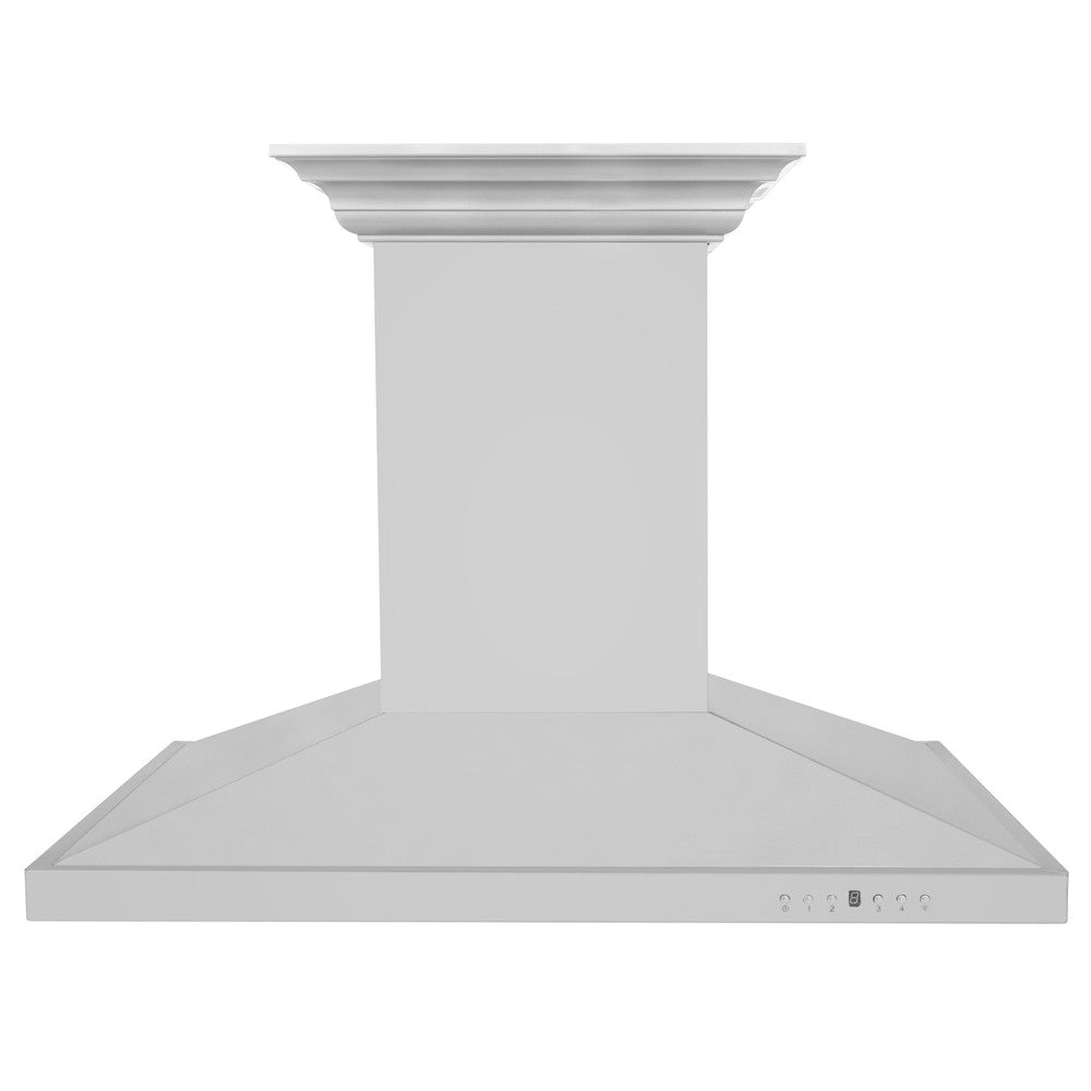 ZLINE Island Mount Range Hood in Stainless Steel with Built-in ZLINE CrownSound Bluetooth Speakers (GL2iCRN-BT)