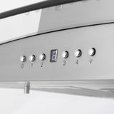 ZLINE Island Mount Range Hood in Stainless Steel with Built-in ZLINE CrownSound Bluetooth Speakers (GL5iCRN-BT)