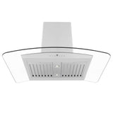 ZLINE Island Mount Range Hood in Stainless Steel and Glass (GL5i)