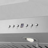 ZLINE Island Mount Range Hood in Stainless Steel with Built-in ZLINE CrownSound Bluetooth Speakers (KL3iCRN-BT)