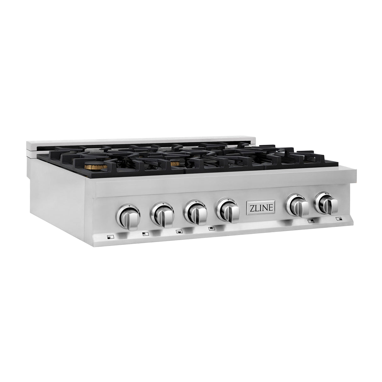 ZLINE 36 in. Stainless Steel Gas Stovetop with 6 Gas Brass Burners (RT-BR-36)