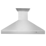 ZLINE Professional Wall Mount Range Hood in Stainless Steel with Built-in ZLINE CrownSound Bluetooth Speakers (697CRN-BT)