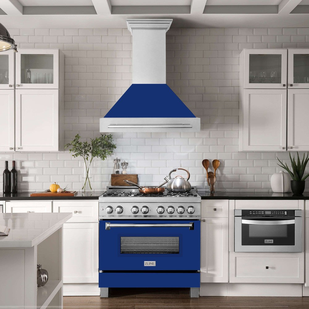 ZLINE 36 in. Fingerprint Resistant Stainless Steel Range Hood (8654SNX-36)