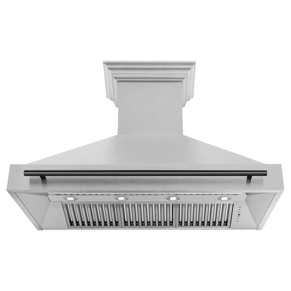 48 in. ZLINE Autograph Edition Fingerprint Resistant Stainless Steel Range Hood (8654SNZ-48)