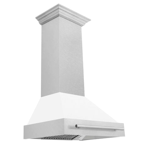 ZLINE 30 in. Fingerprint Resistant Stainless Steel Range Hood with Color Shell Options (8654SNX-30)