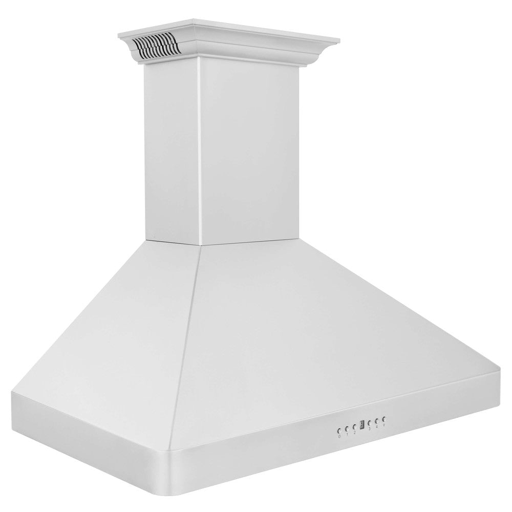 ZLINE 30 in. Wall Mount Range Hood in Stainless Steel with Built-in ZLINE CrownSound Bluetooth Speakers (KF2CRN-BT)