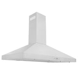 ZLINE Convertible Vent Wall Mount Range Hood in Stainless Steel (KL3) 48" size side.