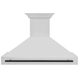 ZLINE 48 in. Autograph Edition Stainless Steel Range Hood with Stainless Steel Shell and Matte Black Handle (8654STZ-48-MB)