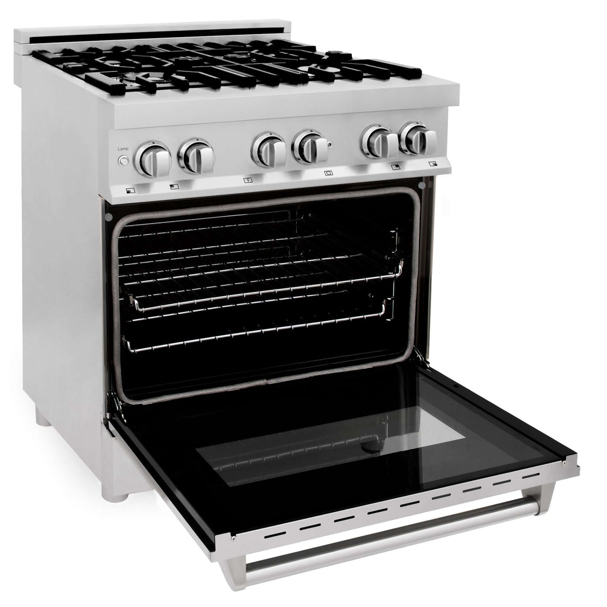 ZLINE 30 in. Kitchen Package with Stainless Steel Dual Fuel Range and Convertible Vent Range Hood (2KP-RARH30)