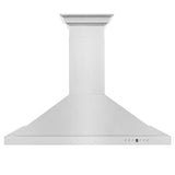 ZLINE Convertible Vent Wall Mount Range Hood in Stainless Steel with Crown Molding (KBCRN)