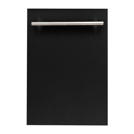 ZLINE 18" Dishwasher Panel with Modern Handle - Black Matte