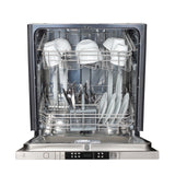 ZLINE 24 in. Panel Ready Top Control Dishwasher with Stainless Steel Tub, 52dBa (DW7713-24)