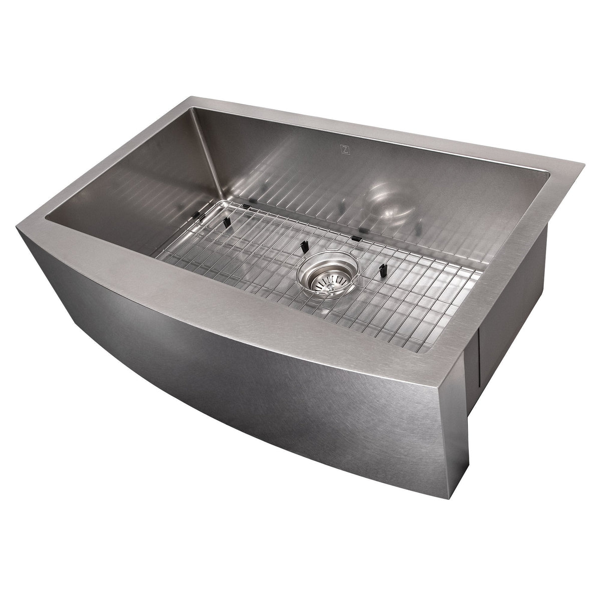 ZLINE 33 in. Vail Farmhouse Apron Mount Single Bowl Kitchen Sink with ...