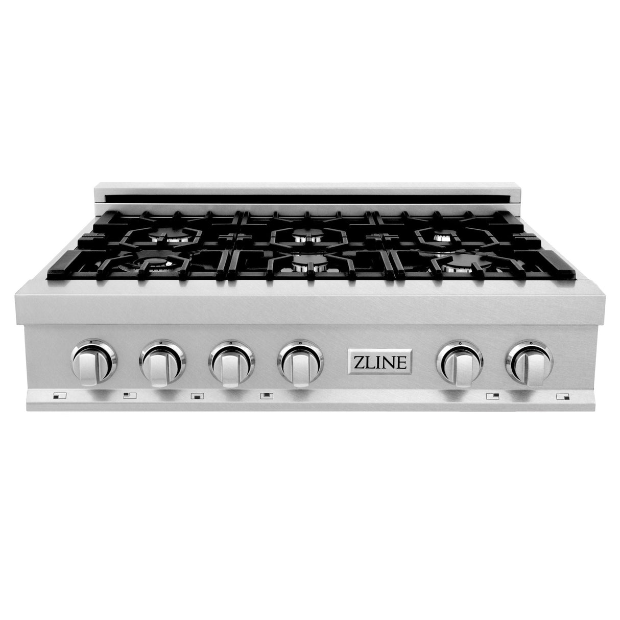 ZLINE 36 in. Porcelain Rangetop in DuraSnow Stainless Steel with 6 Gas Burners (RTS-36)