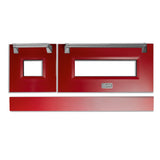 ZLINE 48" Range Door in DuraSnow® Stainless Steel with Color Options - Rustic Kitchen & Bath - ZLINE Kitchen and Bath
