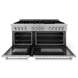 ZLINE 60 in. 7.4 cu. ft. Dual Fuel Range with Gas Stove and Electric Oven in Fingerprint Resistant Stainless Steel (RAS-SN-60)