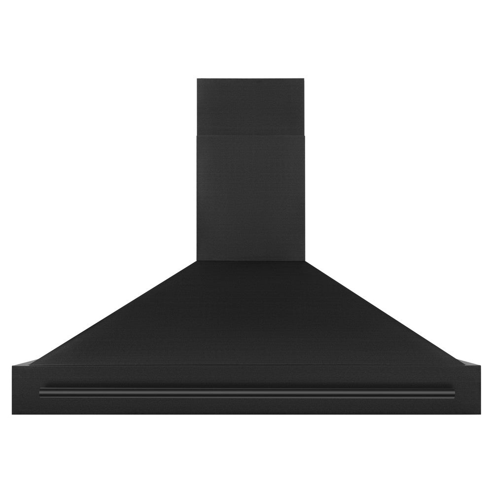 ZLINE Black Stainless Steel Range Hood with Black Stainless Steel Handle and Size Options (BS655-BS)