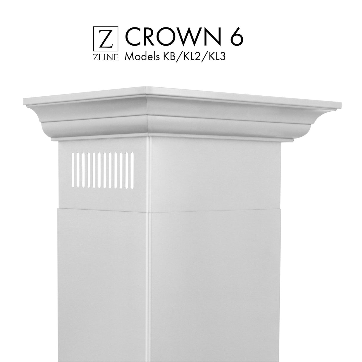 ZLINE Crown Molding #6 For Wall Range Hood (CM6-KB/KL2/KL3)