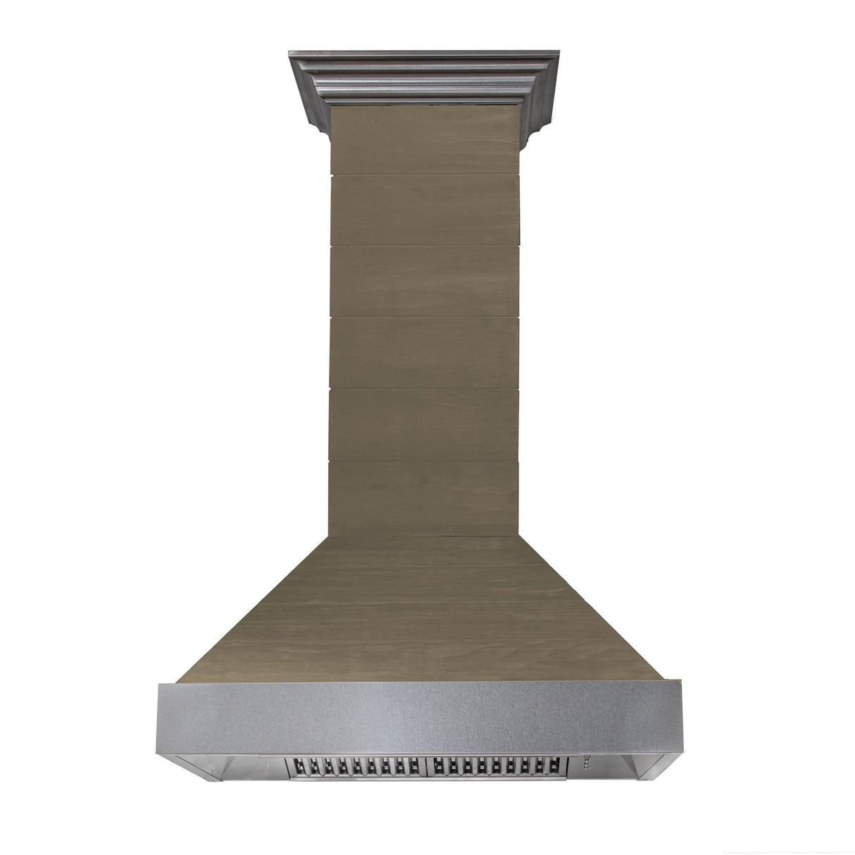 ZLINE Shiplap Wooden Wall Range Hood with Stainless Steel Accents (365YY)