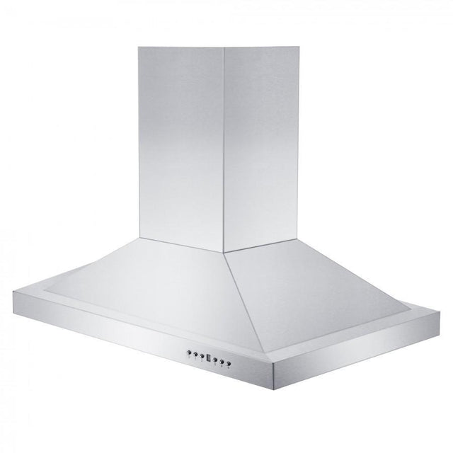 ZLINE Convertible Vent Island Mount Range Hood in Stainless Steel (GL2i) side.