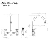 ZLINE Mona Kitchen Faucet (MNA-KF)